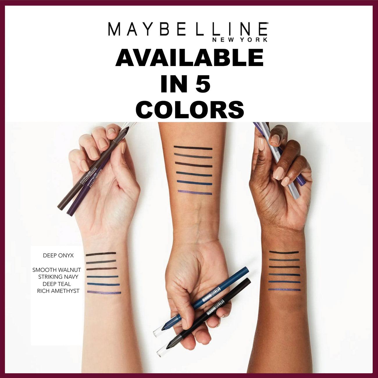 Maybelline Tattoo Studio Gel Pencil Waterproof Longwear Eyeliner Metallic  Nights 004 oz  DroneUp Delivery